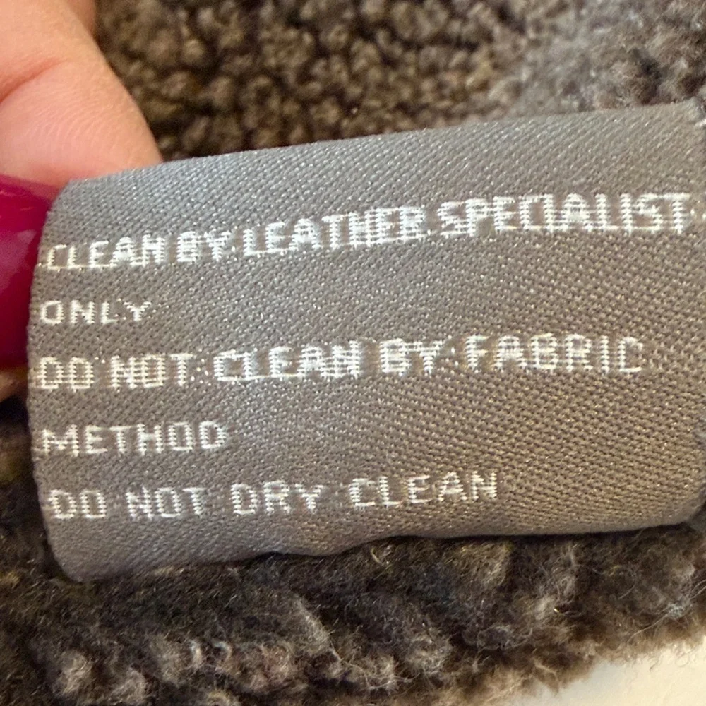 Pacific Trail Mens 2XT Chocolate Brown 100% Leather/suede Coat w/ Sherpa Lining - Picture 12 of 13